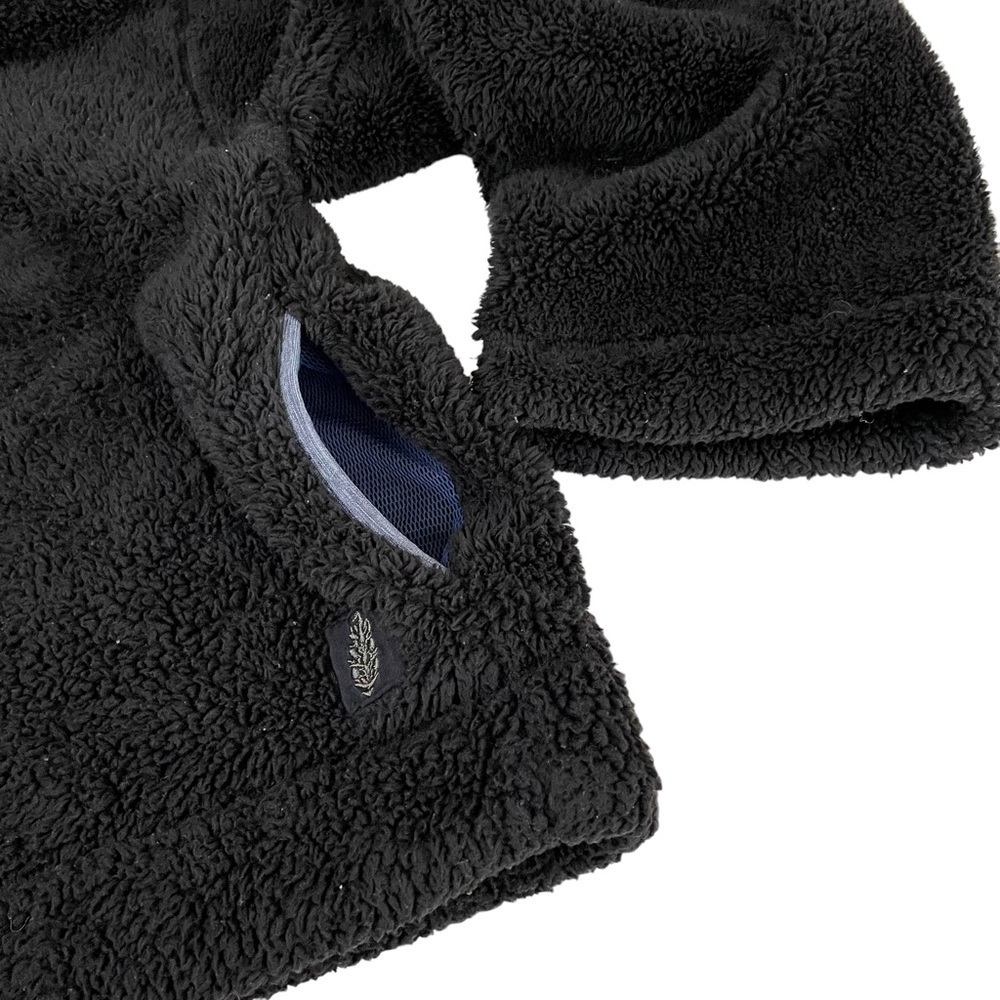 Free‎ People Dazed Hi Neck Zip Sherpa Jacket Black Large - Picture 13 of 16